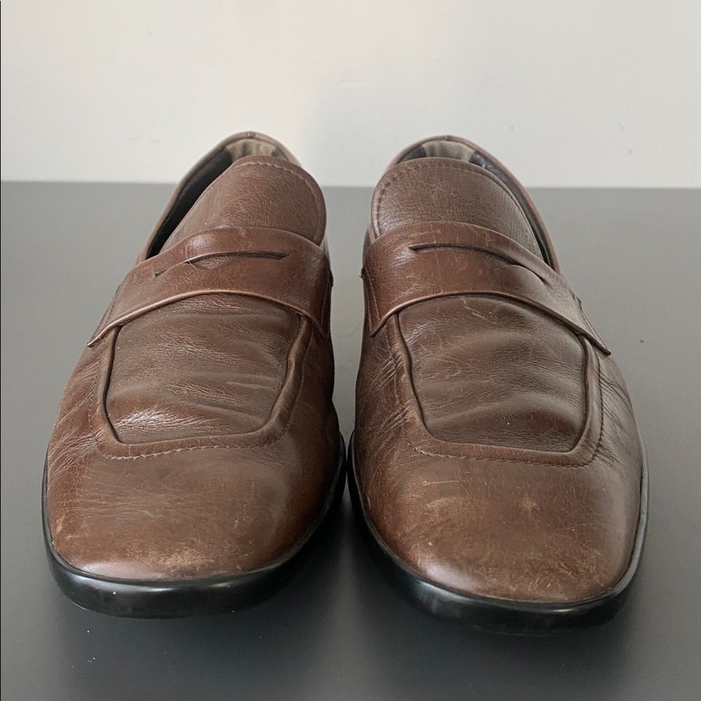 Tod's Brown Leather Driver’s Loafers 9.5 Designer Luxury Country Club Old Money - Picture 5 of 12